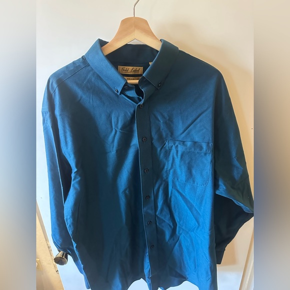 Roundtree & Yorke Teal Shirt Jacket - Picture 2 of 4